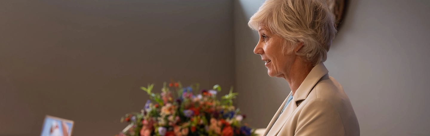 vrouw speech uitvaart