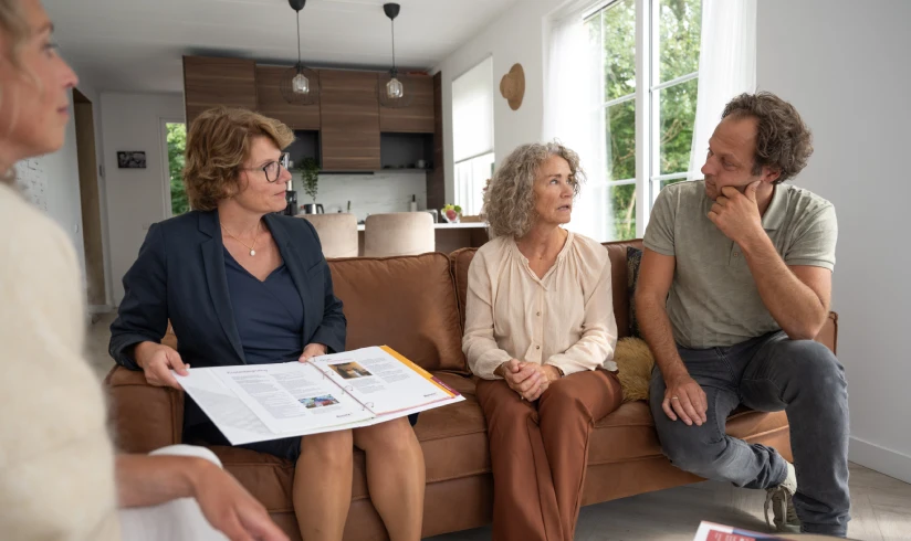 Uitvaart gesprek met familie