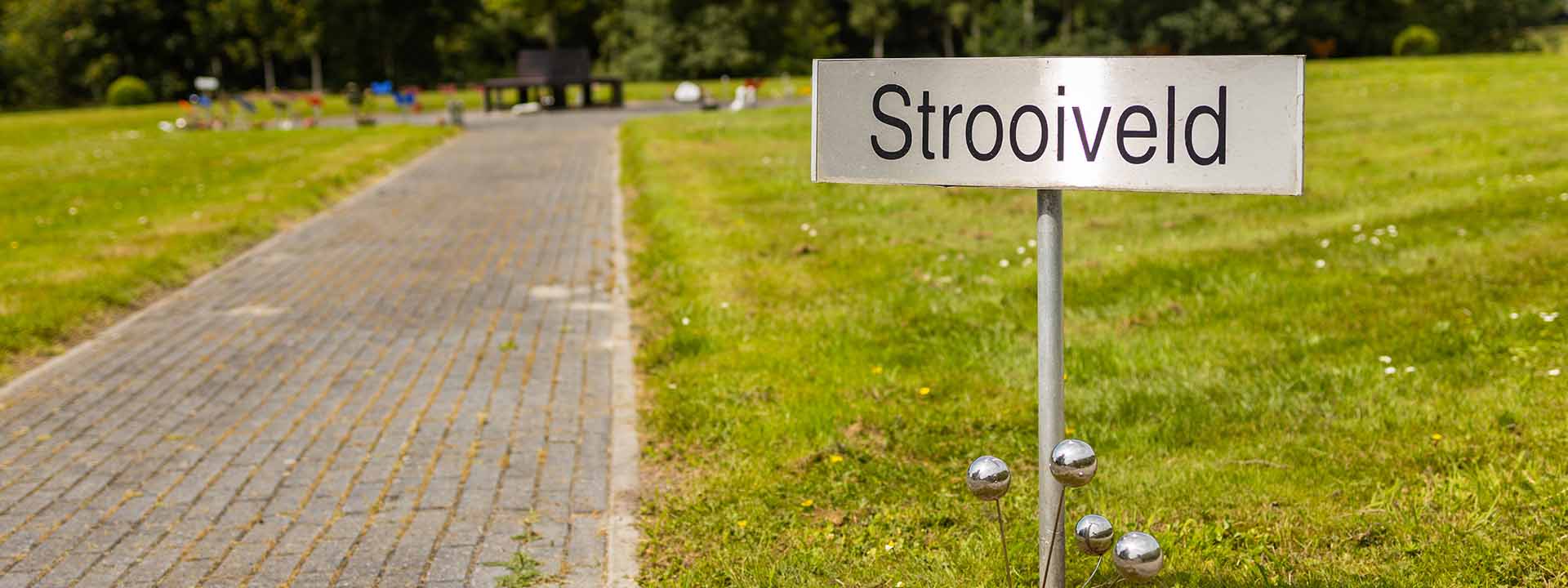 Strooiveld waar je as kunt uitstrooien