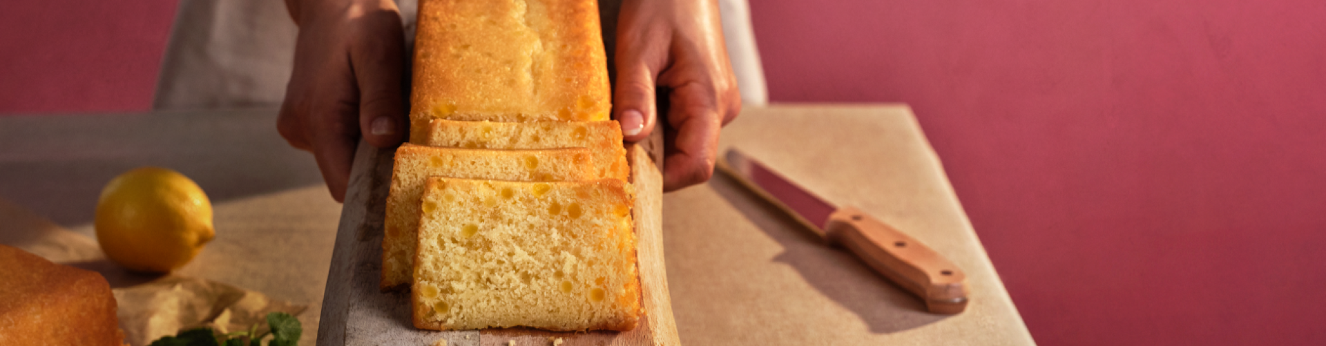 Cake banner Monuta plakje troost